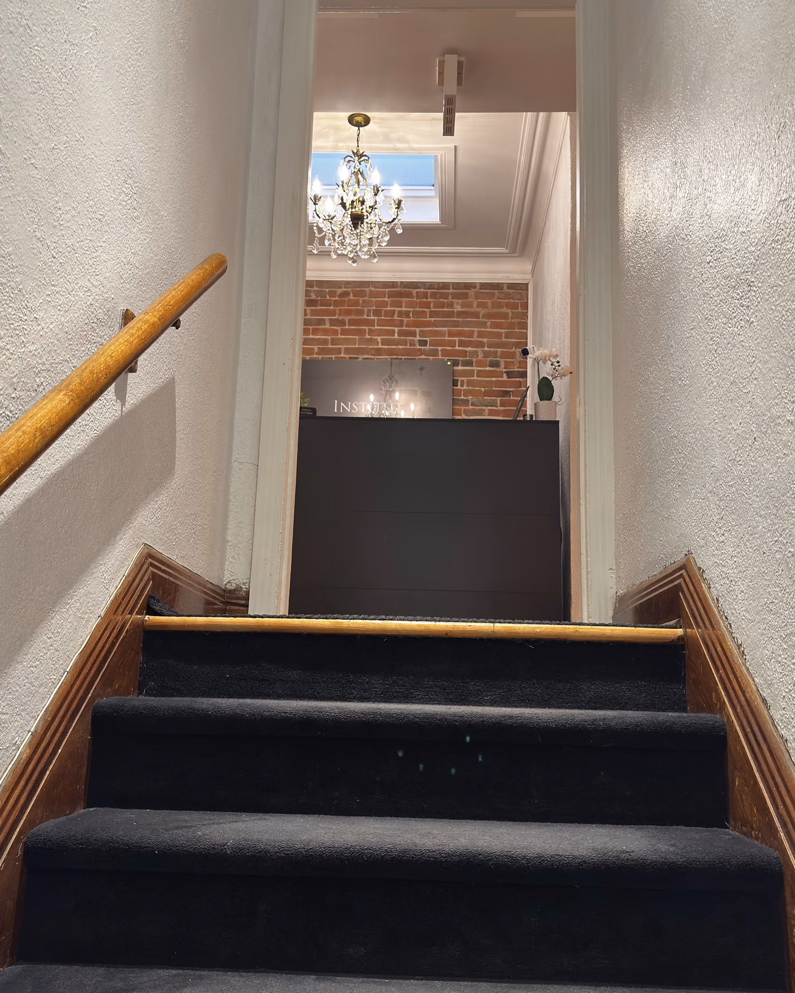 Escalier menant à la réception